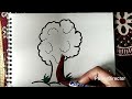 How to draw a tree 🌴 step by step! #youtubevideo #viral #trending #art #drawing
