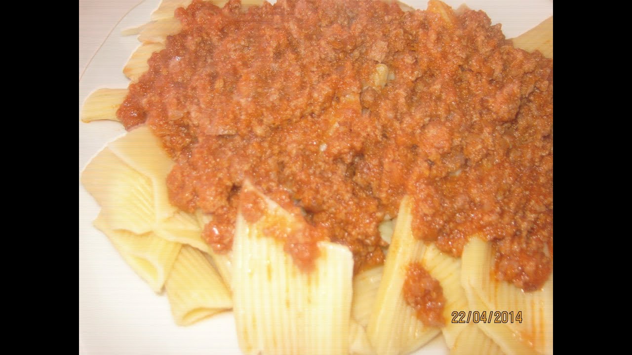 MACARRONES EN SALSA DE CARNE