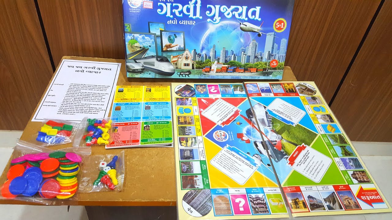 Unboxing and Review of Ratna toys jai jai garvi gujarat business board game