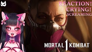 MORTAL KOMBAT 1 -  Official Reveal Trailer Reaction!! - SCREAMS WARNING -