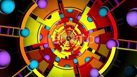 4K Tunnel Disco | Motion Graphics - Videohive template