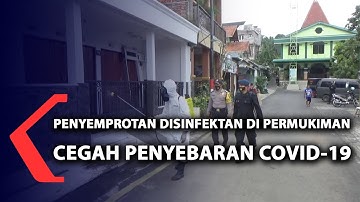 Penyemprotan Disinfektan di Permukiman Cegah Covid-19