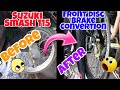Suzuki Smash 115 Front Disc Brake Convertion || tagalog tutorial, semi time-lapse ||