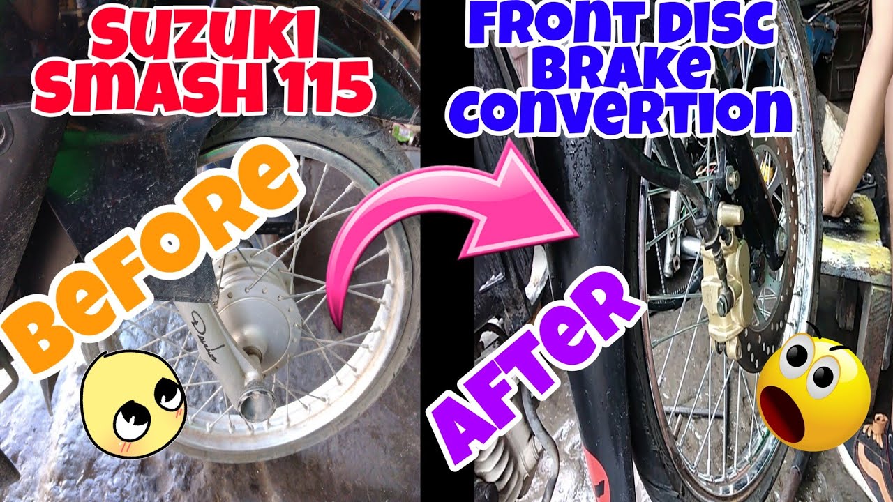 Suzuki Smash 115 Front Disc Brake Convertion tagalog tutorial, semi