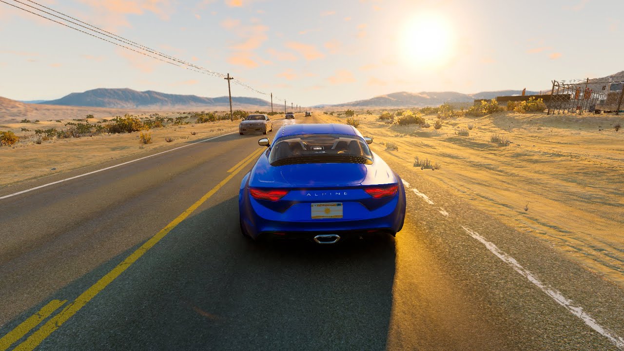 DANGEROUS Driving and Crashes on Alpine A110 - BeamNG.Drive