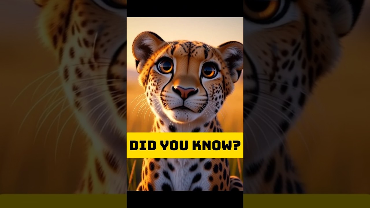 Cheetahs Have “Tear Marks”… Like Natural Sunglasses! 🐆🕶️ 