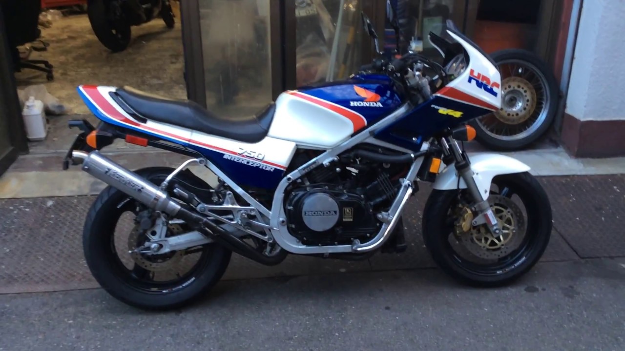 VF750F 1985年式 KERKERデュアル 前後17インチ - YouTube