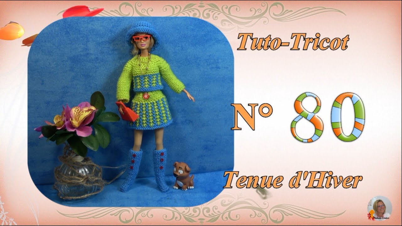 🥢 Tuto Tricot Barbie N°80| 👕 Une tenue d'Hiver en laine Zeeman