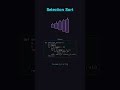 Selection Sort Explained — Python Code #shorts