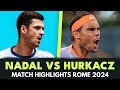 Rafa nadal vs hubert hurkacz highlights  rome 2024