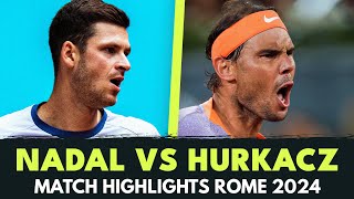 Rafa Nadal Vs Hubert Hurkacz Highlights Rome 2024