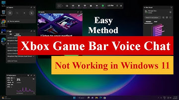 Xbox Game Bar Voice Chat Not Working in Windows 11/10 [Fixed] #xbox
