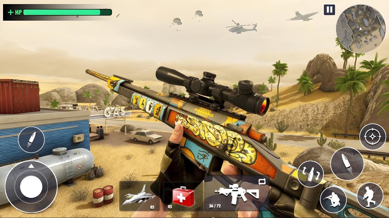 Desert Sniper 3D Shooter - Sniper Shooting 3D Games _ Android Gameplay ...