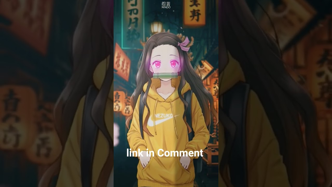 🌸 Nezuko in Modern Tokyo Night | Aesthetic Anime Vibes