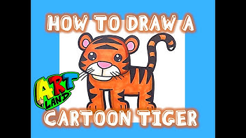 How to Draw a CARTOON TIGER