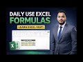 From beginner to pro in Excel 📊✨These formulas are used EVERY DAY @Mr.Wonderful-As #Excel#beginners