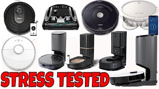 10 Robot Vacuums STRESS TESTED  Which one Cleans the BEST? iRobot Roborock Bissell Shark Deebot ETC