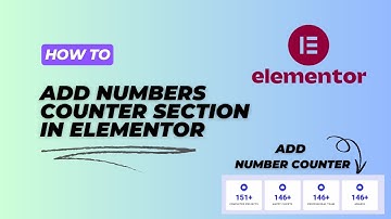 How to Add Numbers Counter in Elementor | #elementor #numbercounter Numbers Counter Widget Tutorial