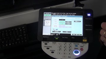 How to print from USB Memory Stick on  Konica Minolta bizhub C220/C280/C360