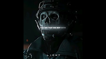 Big Boy With The Skull Face | Ghost 4k Edit  #simonghostriley
