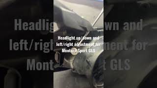 Headlight adjustment screws for Mitsubishi Montero Sport GLS