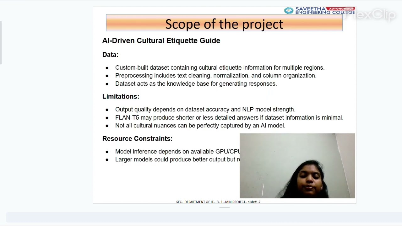 AI driven cultural etiquette guide