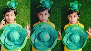 How make to Cabbage | costume #fancydresscostume , Vegetable costume|  Paper Cabbage DIY #craft