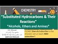 Substituted hydrocarbons lesson 2  alcohols ethers  amines easychemistry4all