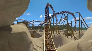 Planet Coaster 2 - The Sand Worm POV & Cinematic view (Dune themed Intamin LSM launch coaster) (PS5)