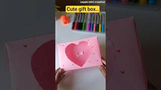 DIY Paper Gift Box Making |Easy Handmade Gift Box Tutorial#ytshorts#diy#art#craft #shorts#papercraft