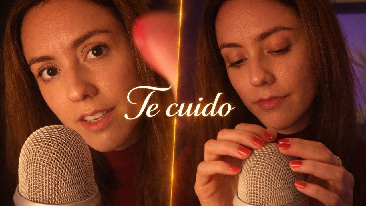 ASMR Te Cuido 🤍 Meditación Guiada y Masaje Facial para Dormir