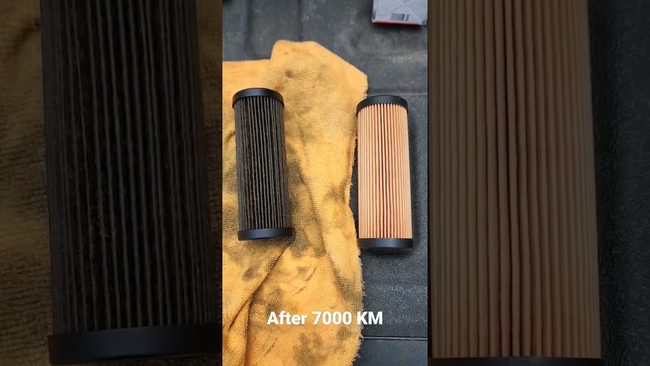 Comparison after 7000 KM.     