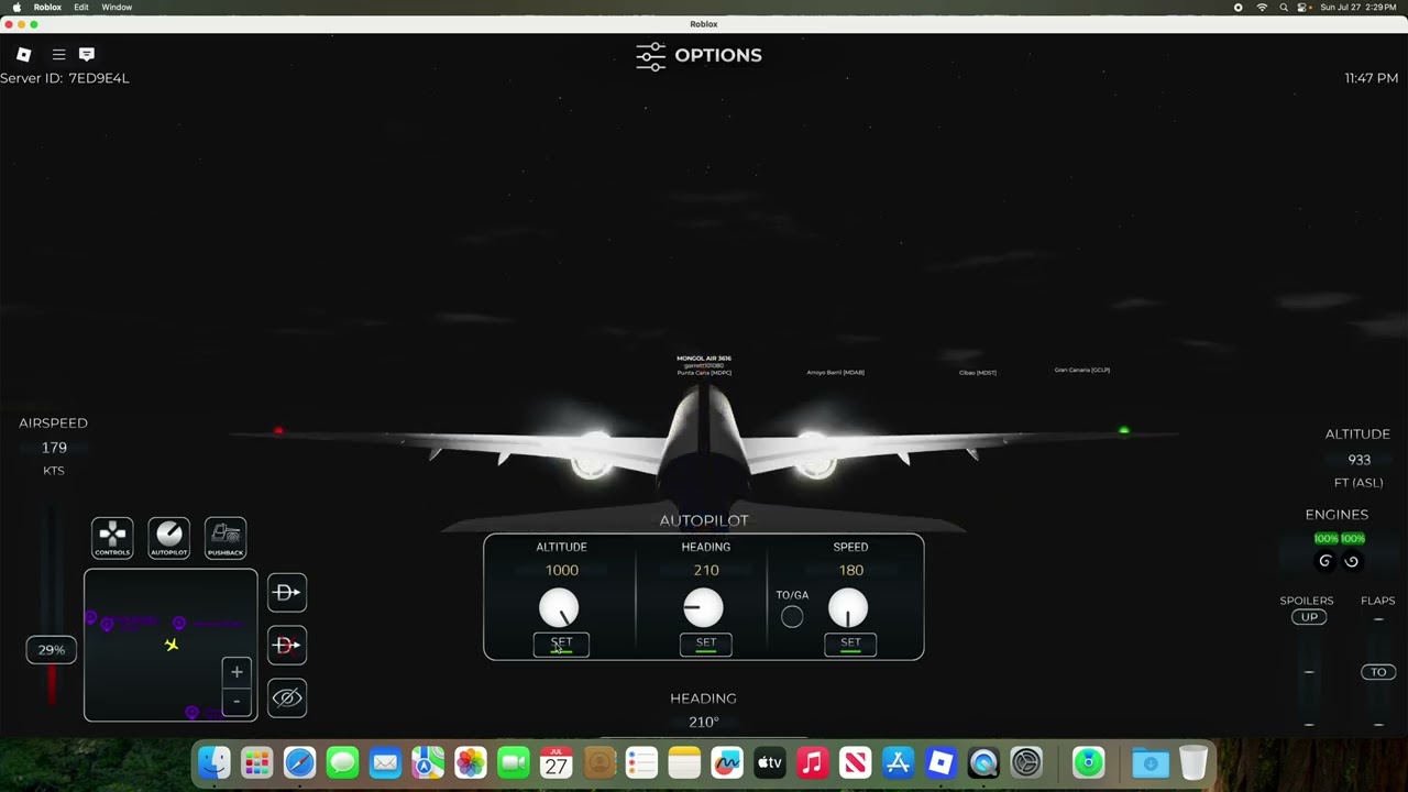 MIAT Mongolian Airlines Boeing 787 from Gatwick to Punta Cana