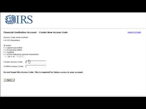 Creating a FATCA Account for Online Registration - IRS Tax Aid - Tax Problem Information