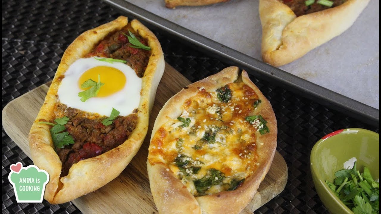 فطائر تركية تقليدية ( فطيرة البيدا التركية) - الحلقة 196 - Amina is Cooking