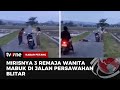 Viral! Tiga Perempuan Diduga Mabuk hingga Tidur di Jalan Bikin Heboh