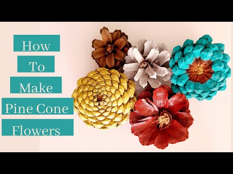Video: DIY Flowers With Easy Pine Cones