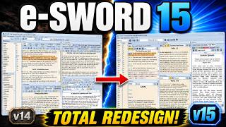 e-Sword Version 15 Tutorial: New User Interface Compared to Version 14