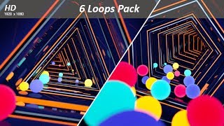Geometric Tunnel Loops | After Effects Template