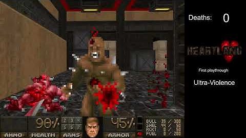 Doom: Heartland - UV First Playthrough (nomic) - Map01-Map04