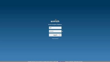 The New Enrich Analytics Platform Home Page