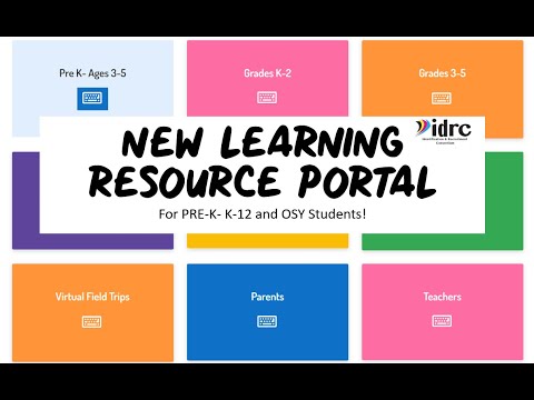 Using the New IDRC Portals- Student and Family Learning Portal