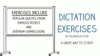 English Dictation Lessons:  Instructions