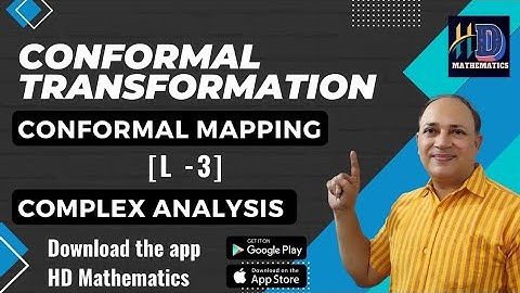 conformal transformation conformal mapping/L3/ translation magnification inversion rotation in hindi