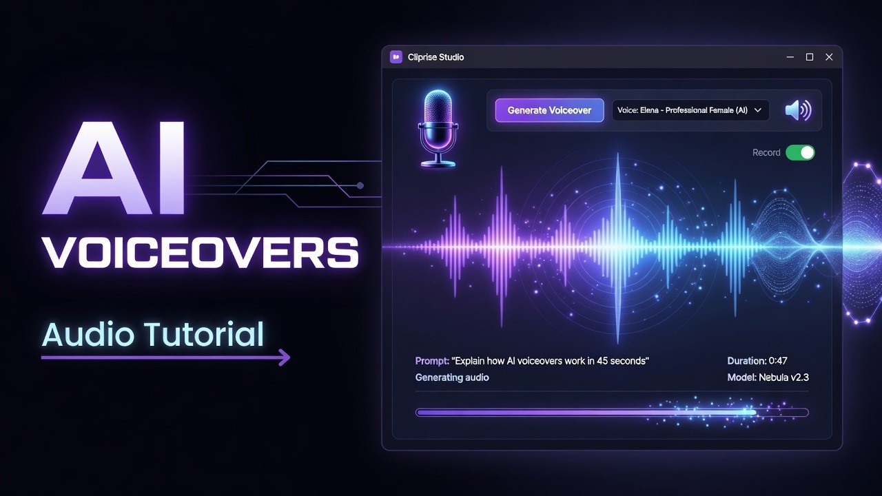 How to Create AI Voiceovers in Cliprise | Audio Generation Tutorial