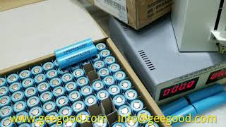 Test China EVE battery ICR18650 26V 3.7V 2.55Ah 2550mAh 3C discharge power battery  www.geegood.com