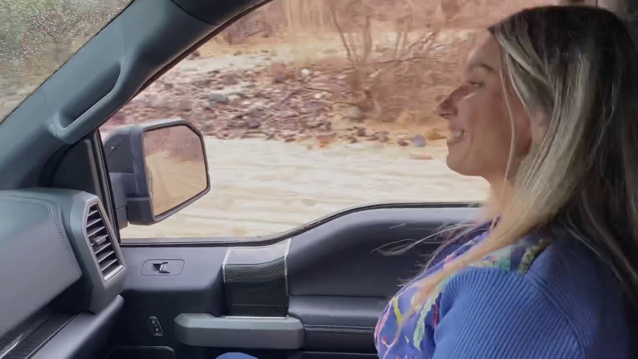 Tres Amigo Waterfall on the Arizona Peace Trail in the Ford Raptor