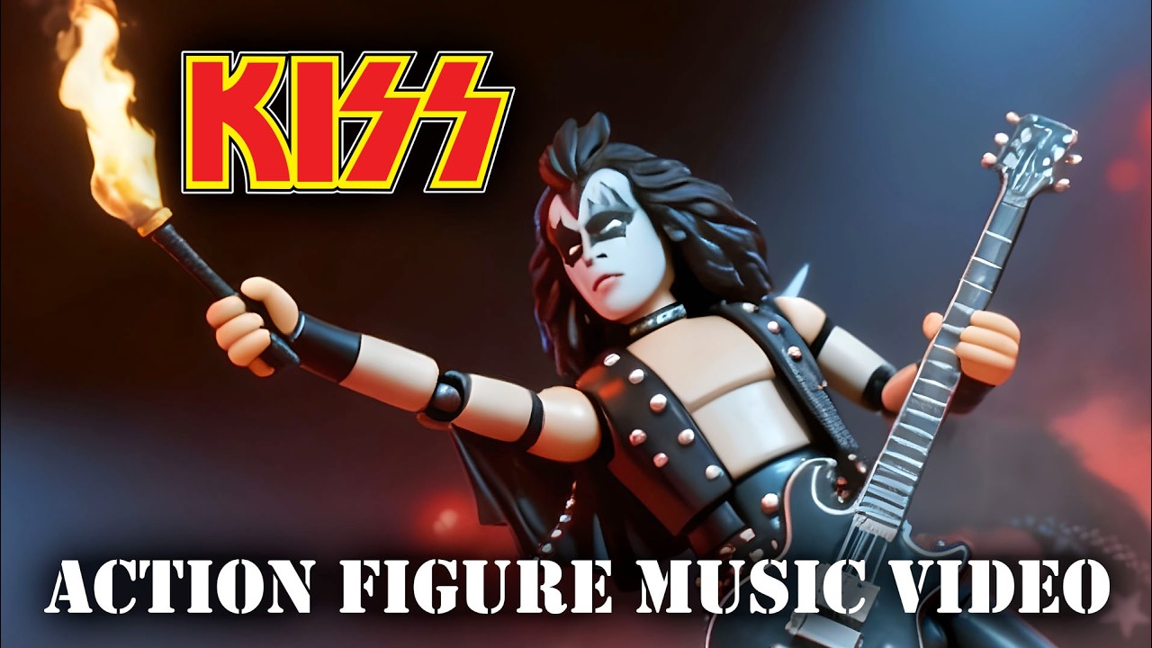 KISS - DEUCE (Music Video) - 1970s Action Figures Come To Life!