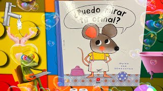 Cuentos infantiles en español; ¿PUEDO MIRAR TU ORINAL? libro infantil en español