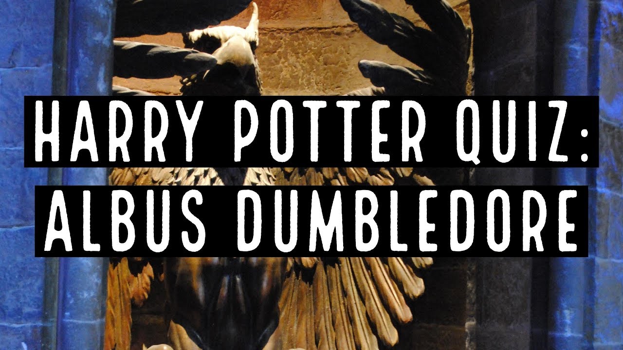 Harry Potter Quiz Albus Dumbledore YouTube